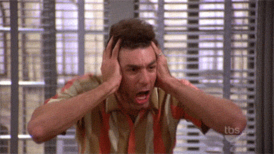 Seinfeld Kramer Freakout Reaction GIF